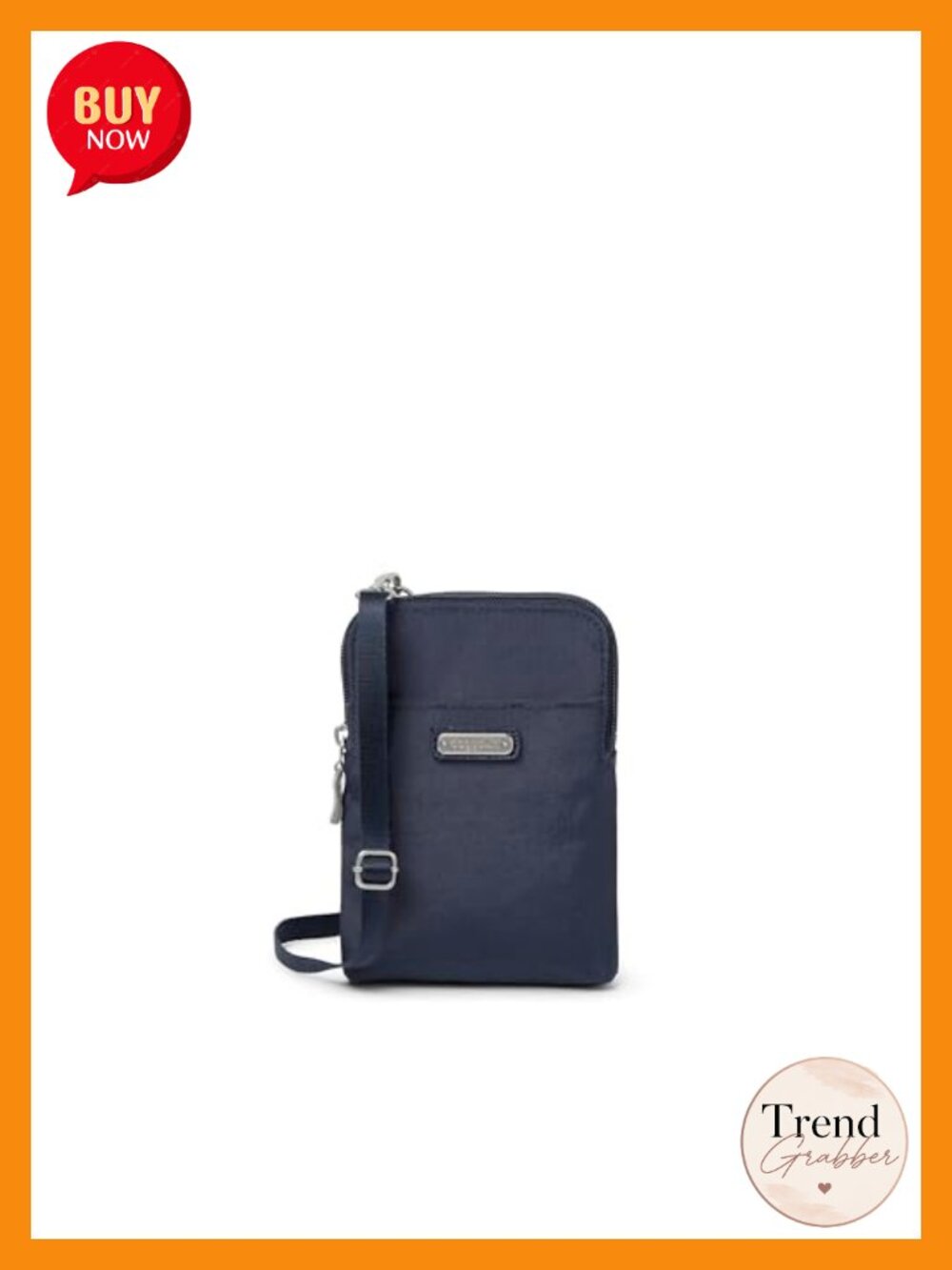 RFID-Blocking Mini Crossbody Bag with Adjustable Strap